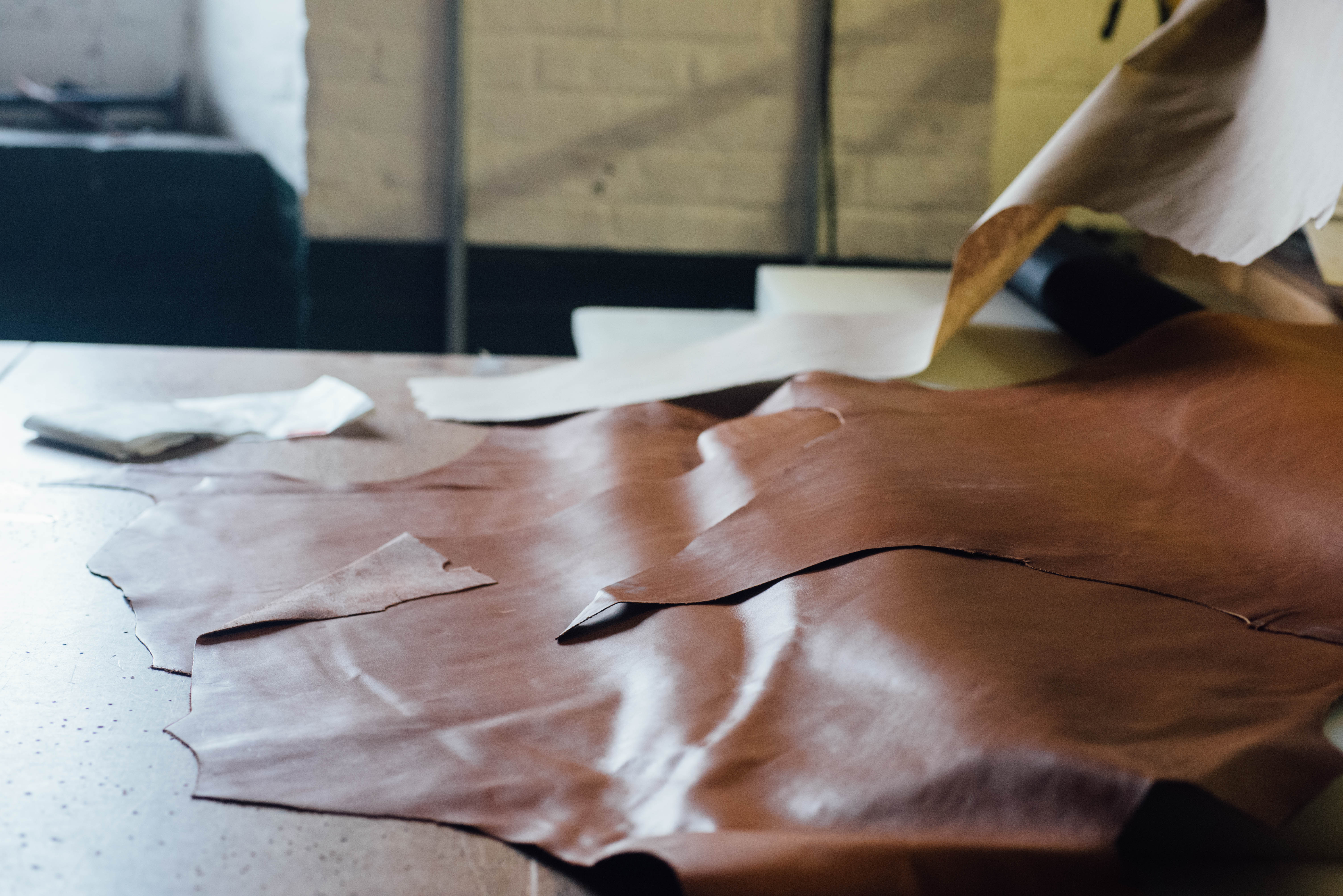 Die Cutting materials banner—leather, fabric, felt, foam